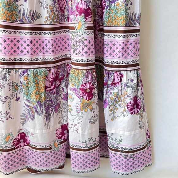 Anthropologie The Somerset floral prints Maxi Dress Size M - Picture 4 of 8
